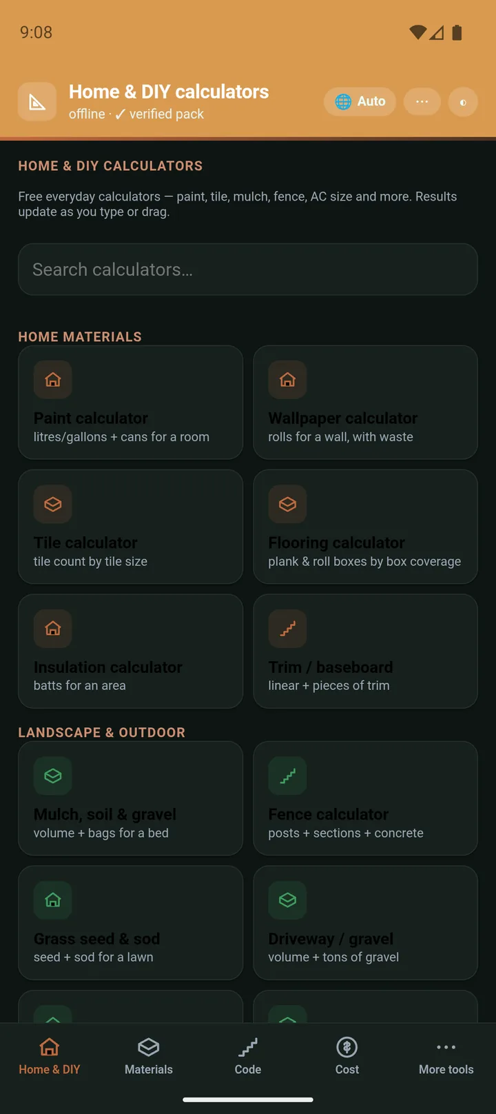 Dark mode on the jobsite - high contrast, same hub.