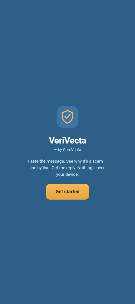 See why a message is a scam, line by line, with nothing leaving your device.